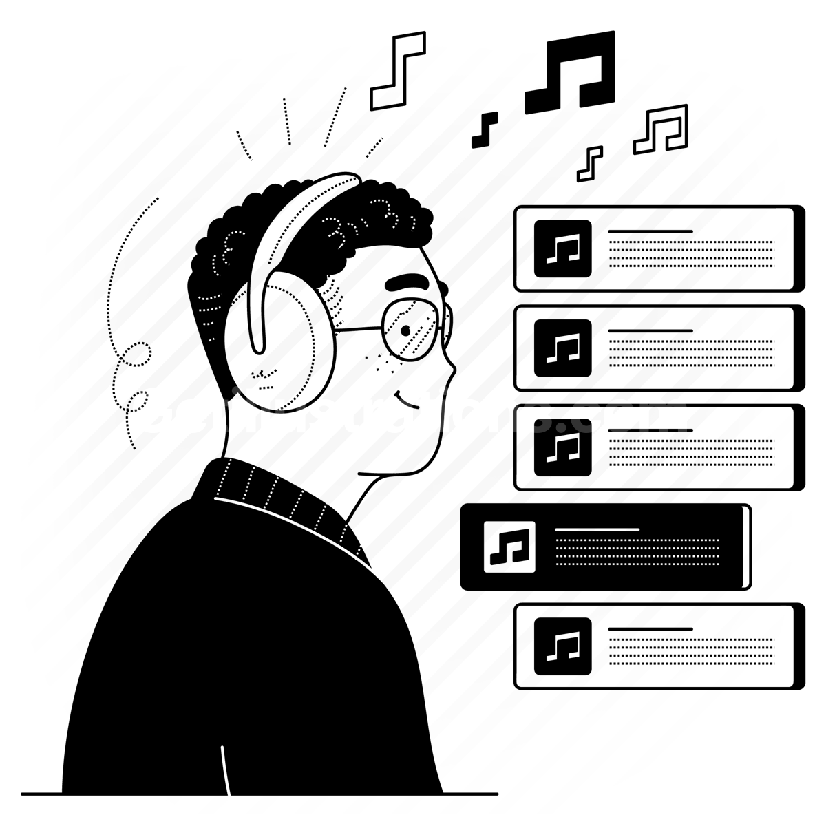 playlist, songs, song, audio, sound, broadcast, headphones, headset, entertainment, stream